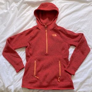 The North Face Orange Pullover with Hood